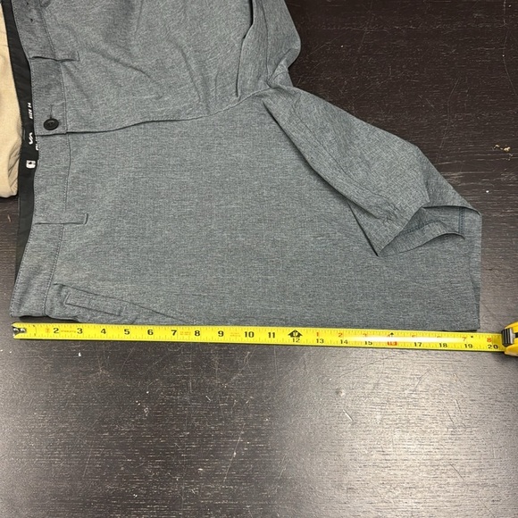 RVCA gray hybrid, flat front shorts, swim trunks, 34 - Picture 13 of 16